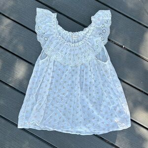 Ulla Johnson floral tank top ruffle sleeves